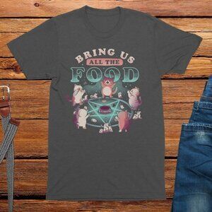 Bring us all the Food Adults Unisex Cat T-Shirt, funny cat shirt, cat lover gift